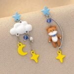 Aretes asimétricos oso